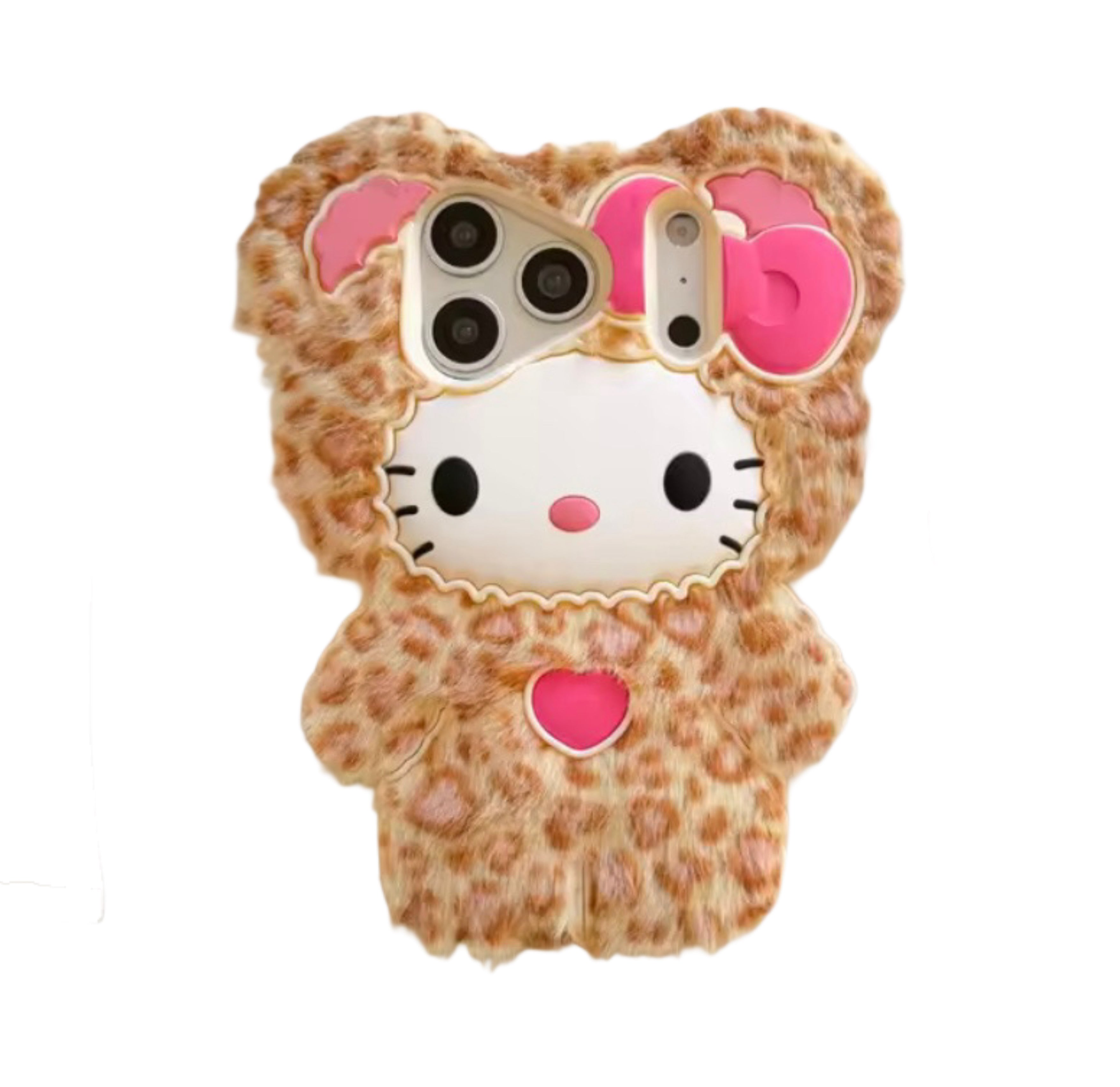 Leopard Print Kitty Pink Bow