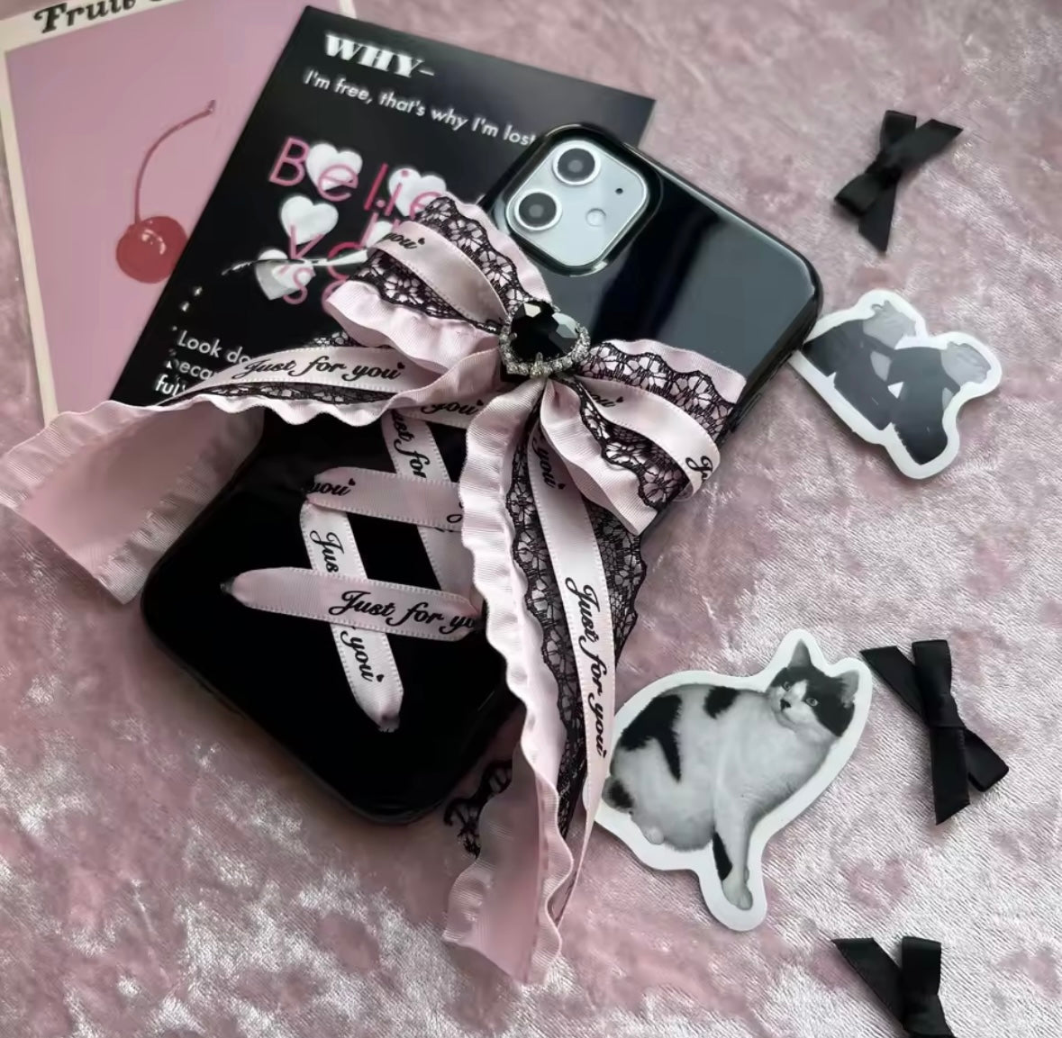 ‘Just for You’ Lolita Bow Phone Case