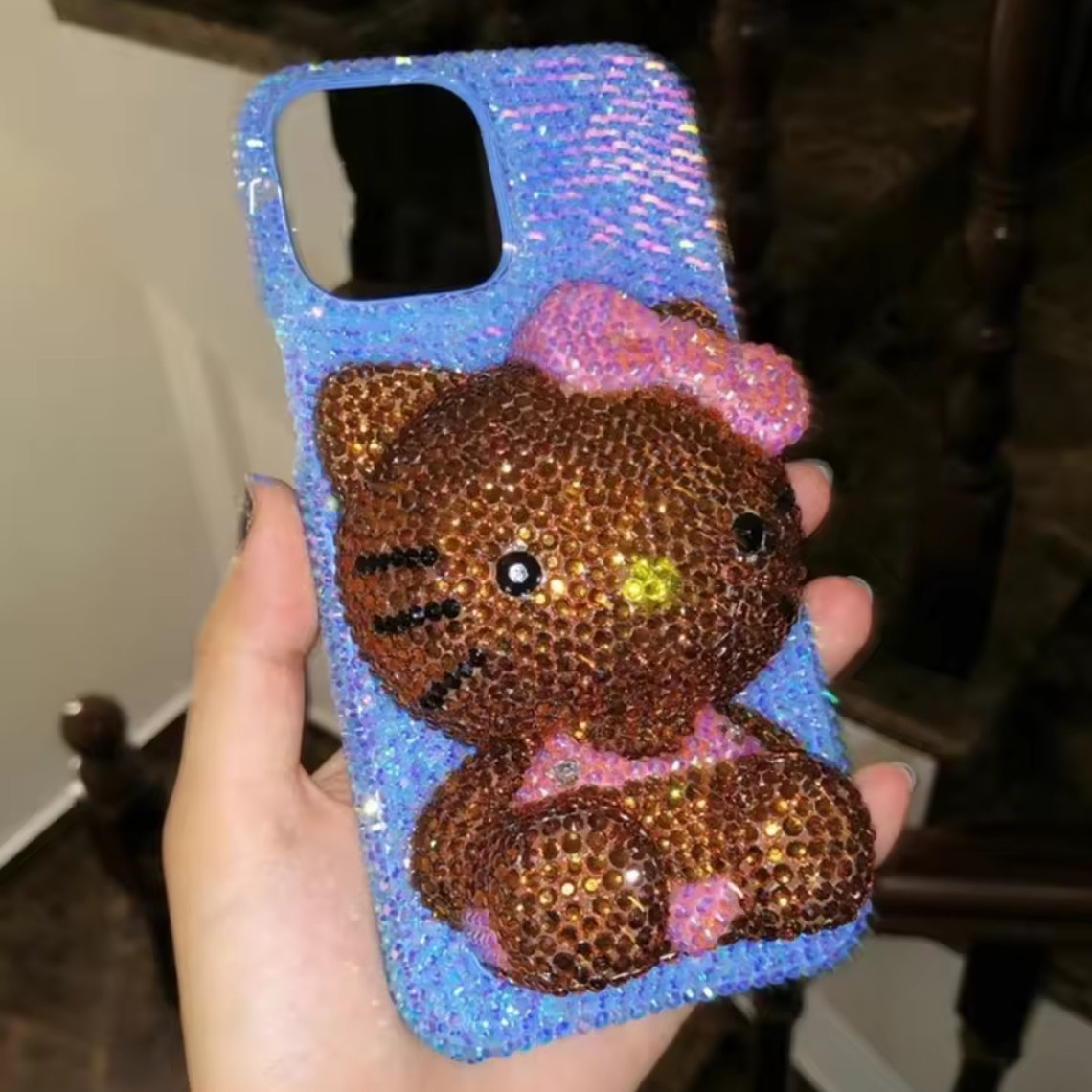 Rhinestone Hello Kitty Phone Case