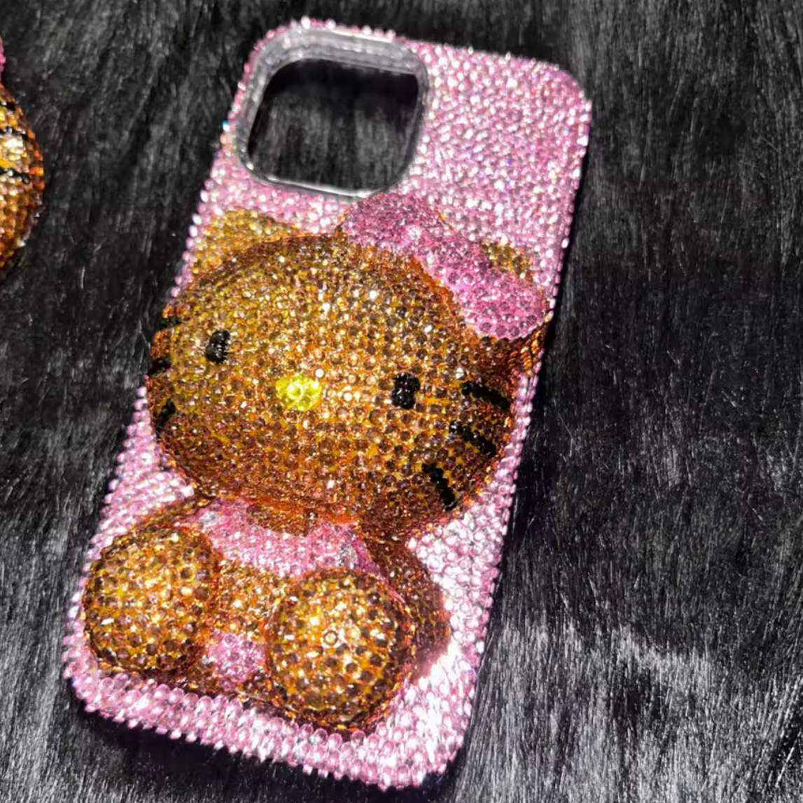 Rhinestone Hello Kitty Phone Case