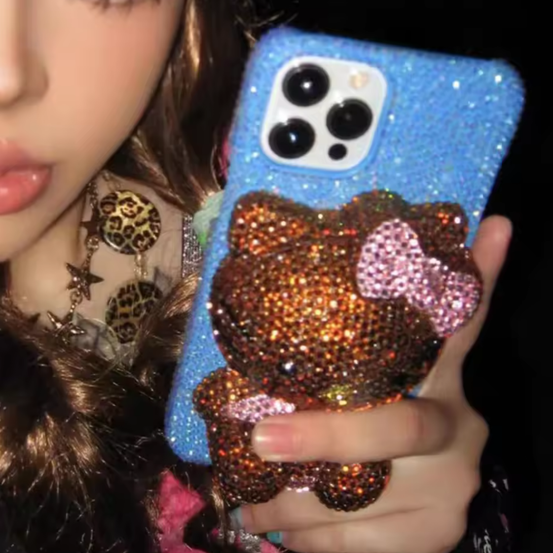 Rhinestone Hello Kitty Phone Case