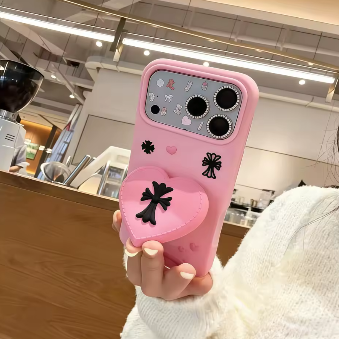 Chrome Hearts Inspired Phone Case
