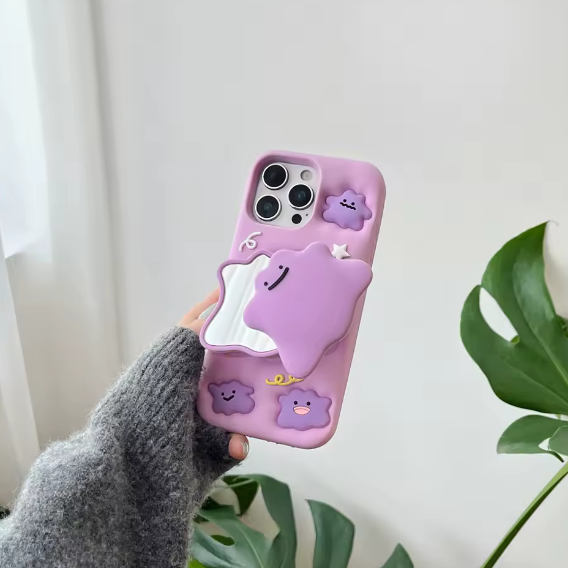 Purple Cloud Mirror Phone Case