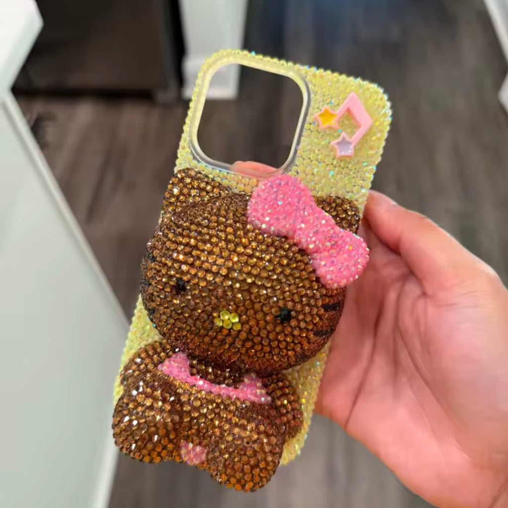 Crystal Kitty Bedazzle Phone Case