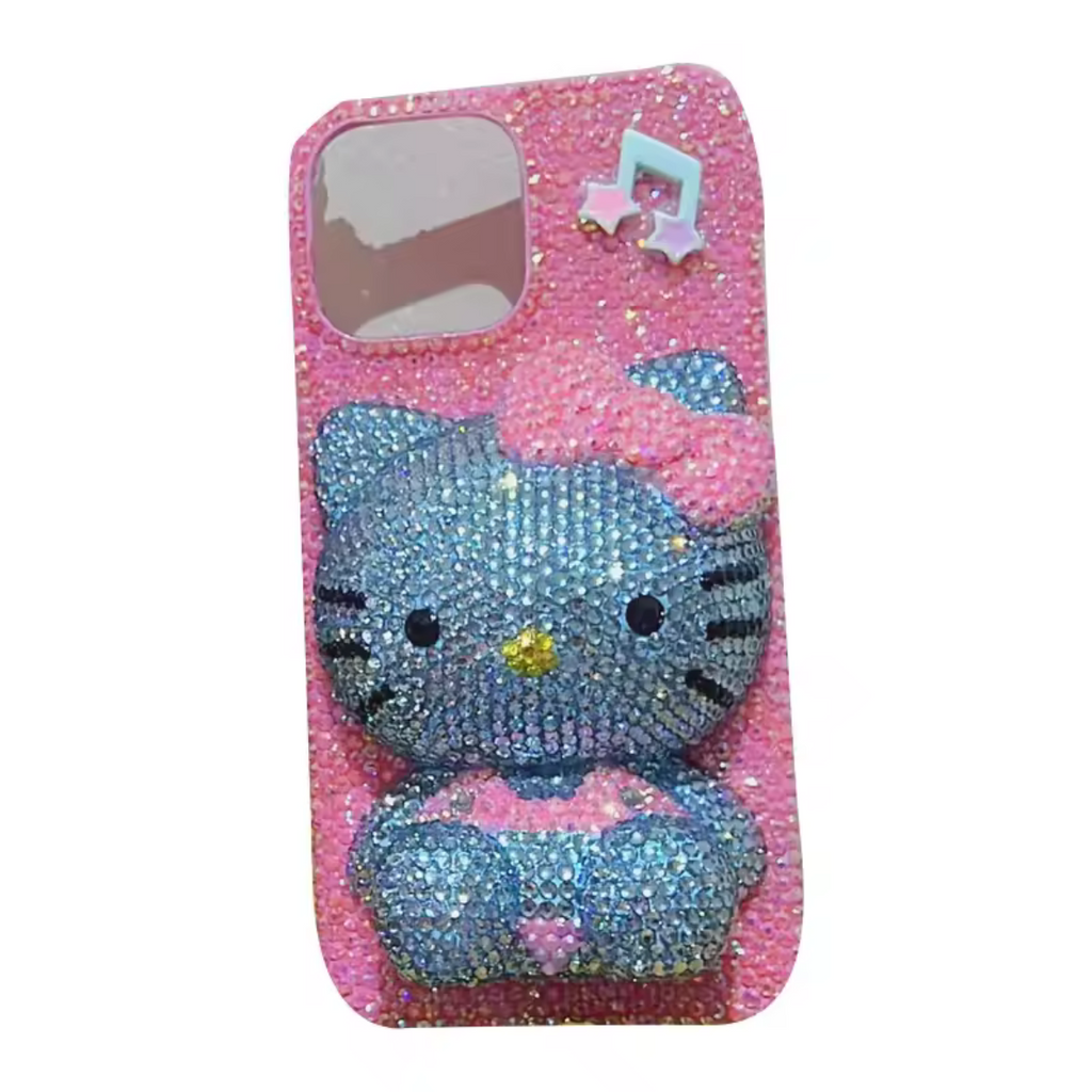 Crystal Kitty Bedazzle Phone Case